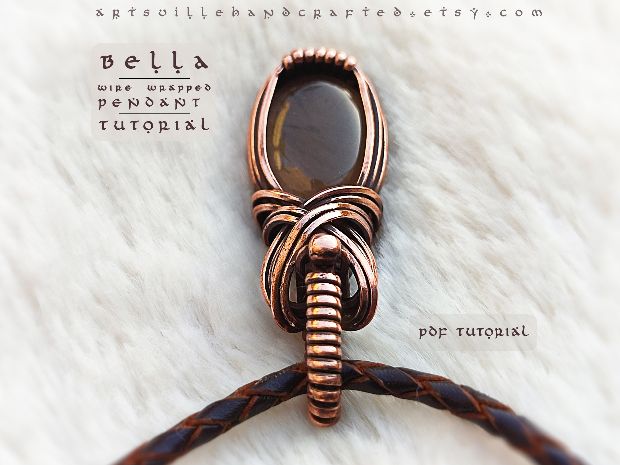 Wire Wrap Pendant Tutorial: Learn Wire Wrapping: PDF Download