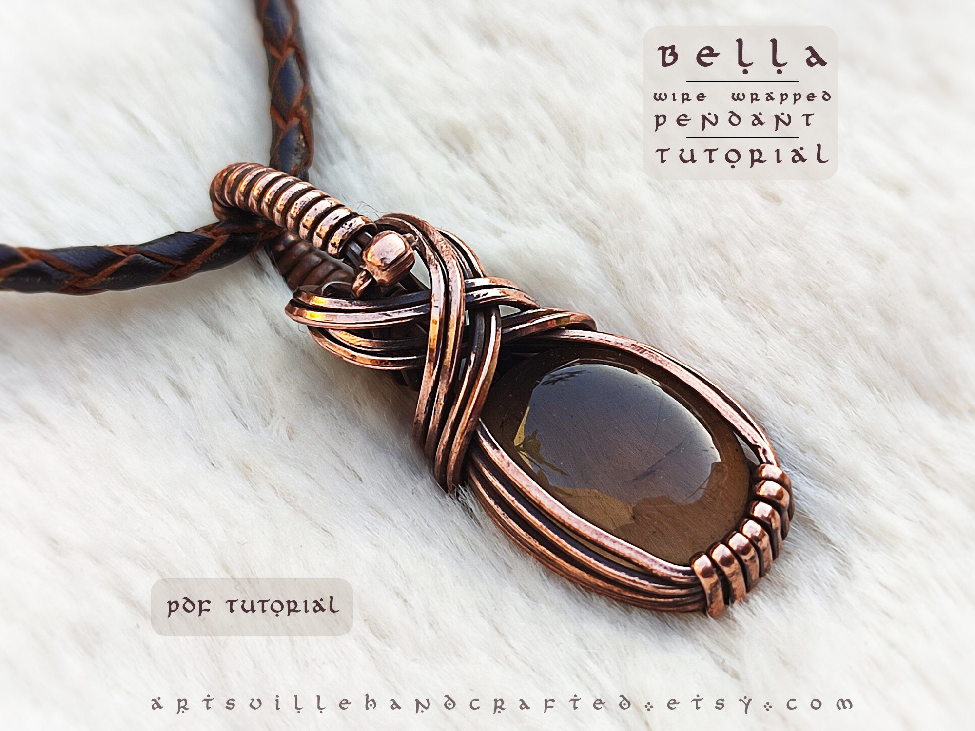 Wire Wrap Pendant Tutorial: Learn Wire Wrapping: PDF Download