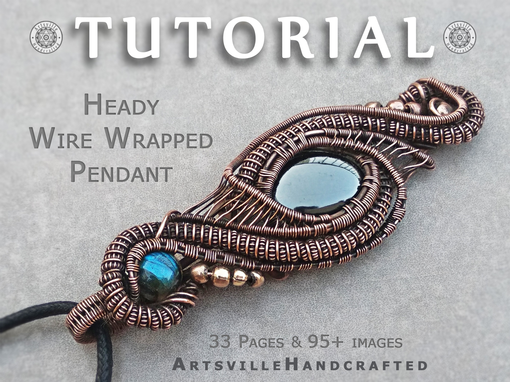 Heady Wire Wrap Multi Stone Pendant - Made to Order