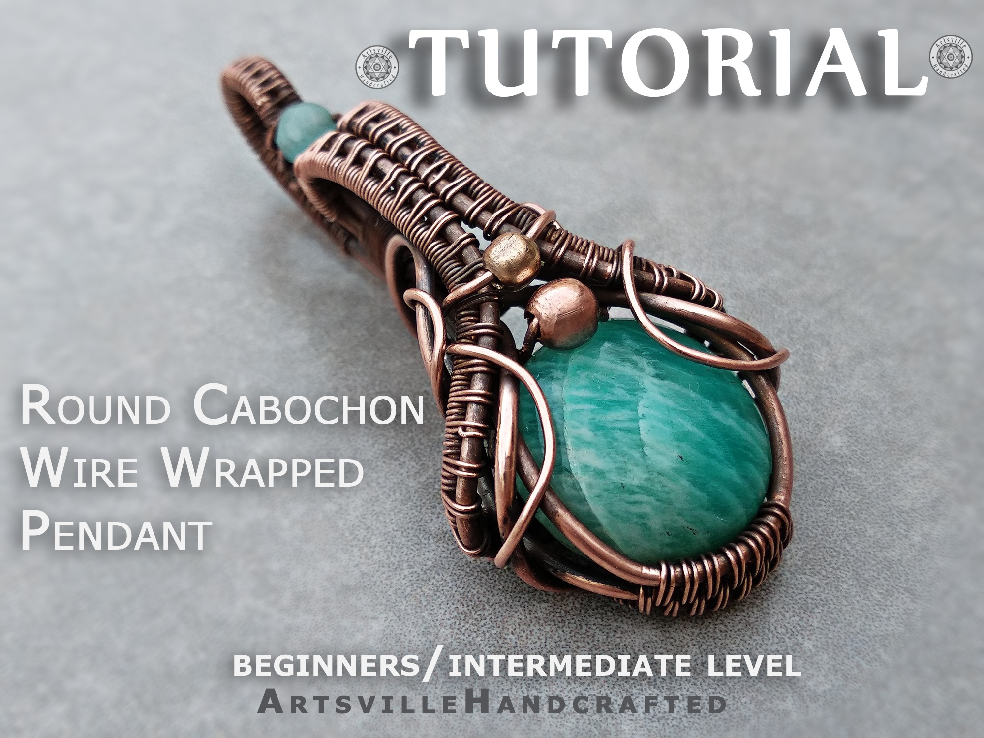 Wire wrapping PDF tutorial  Step by step wire jewelry making – Artarina