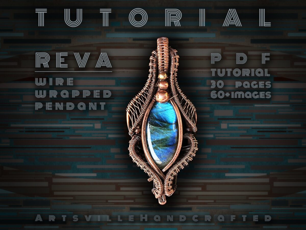 Wire Wrapping Tutorial-Learn Wire Wrapped Pendant Grace-PDF Lesson