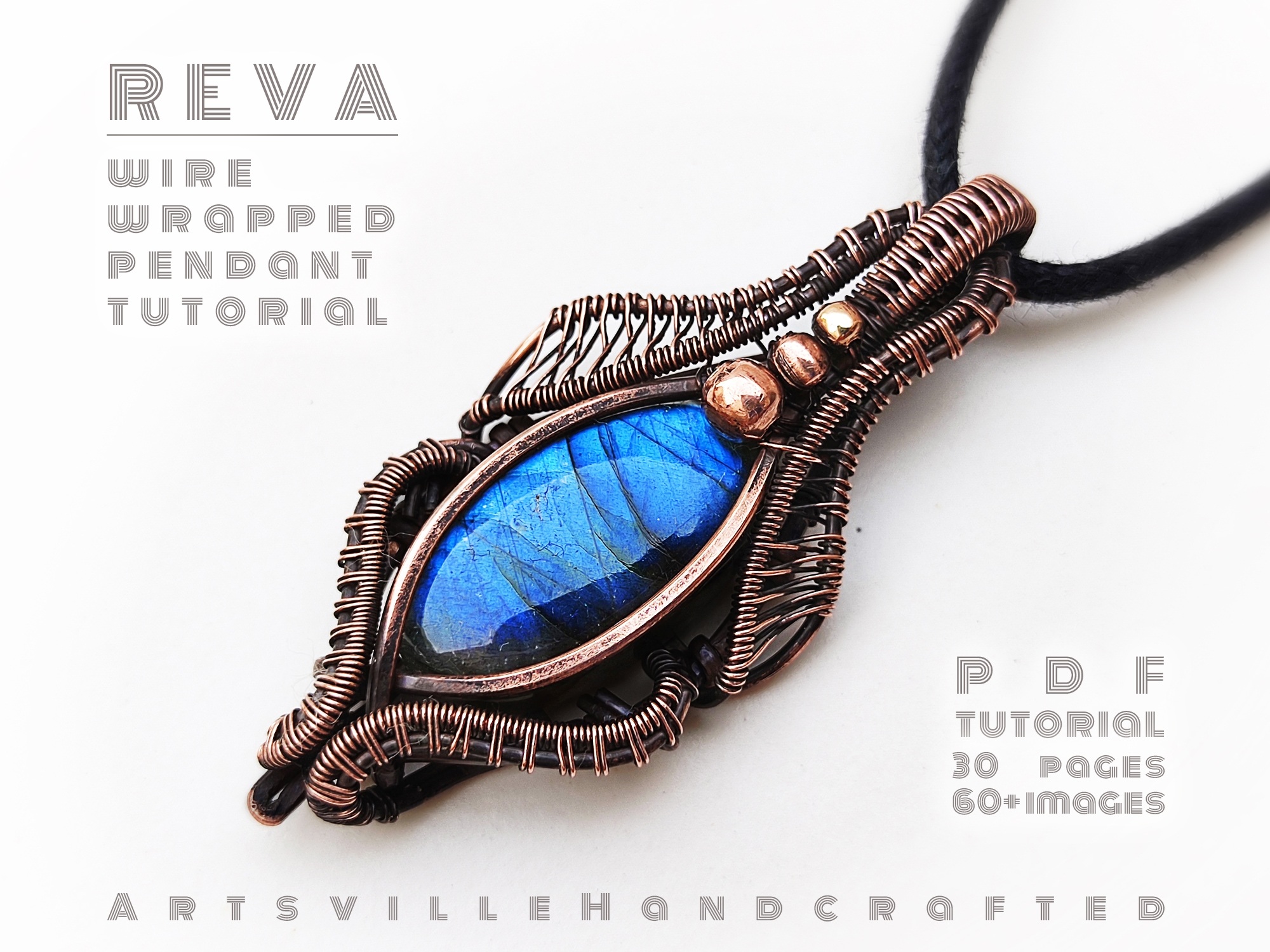 Learn Wire Wrapped REVA Pendant-Tutorial-Wire Wrap Jewelry Making