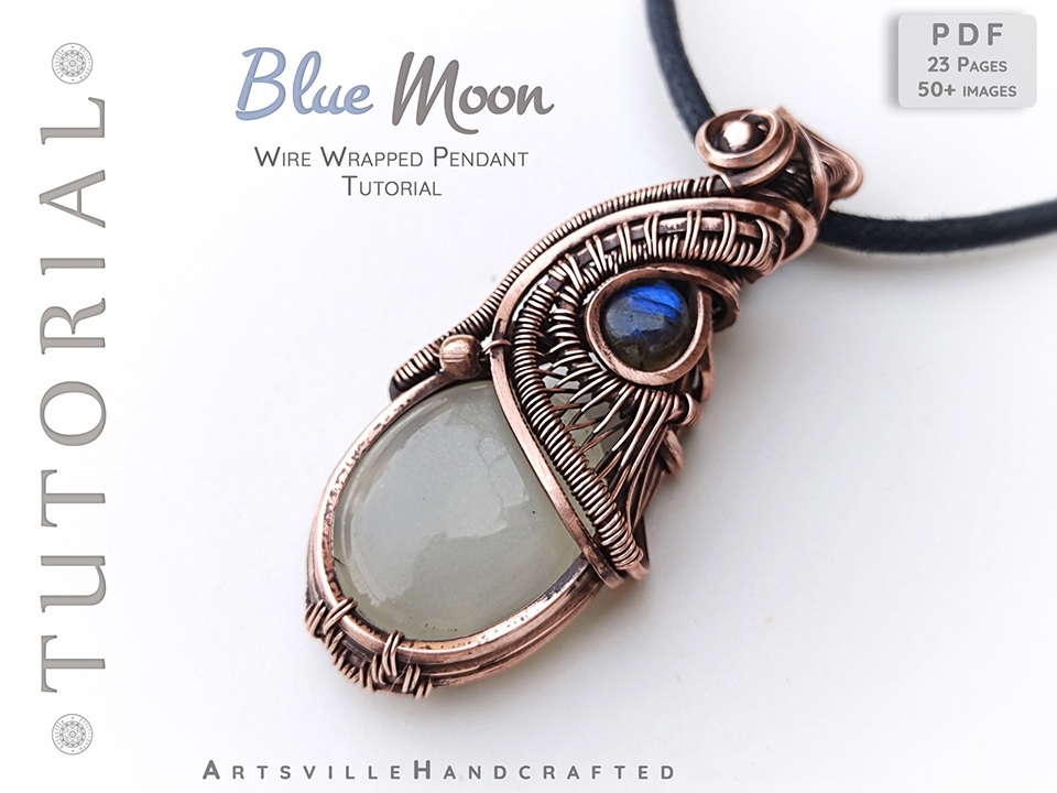 Wire Wrapping Jewelry Making: Create Wire Wrapped Blue Moon Pendant Learn  Wire WrapJewellery Making, Gopi Dave