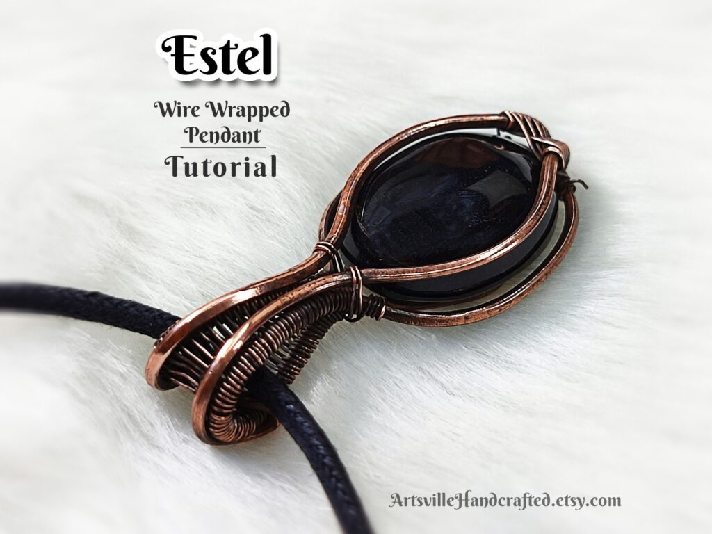 Simple Wire Wrapped Pendant Tutorial | Download PDF