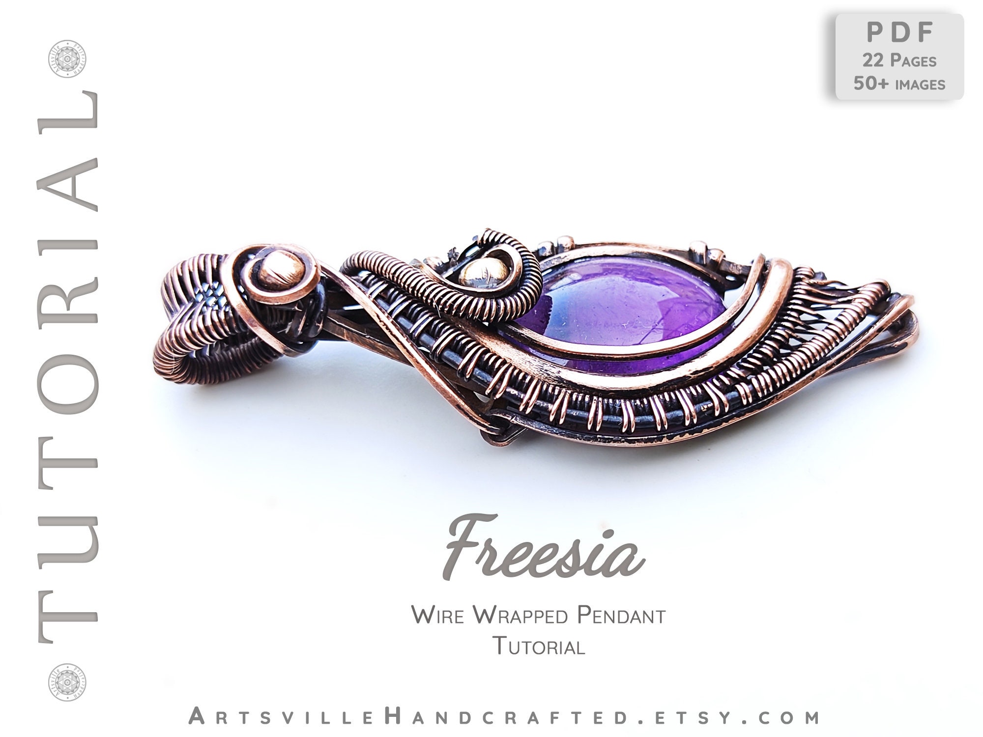 il_fullxfull.2899028050_jez8.jpg Wire wrapping, Wire work tutorial for beginners, ArtsvilleHandcrafted, Instant PDF download