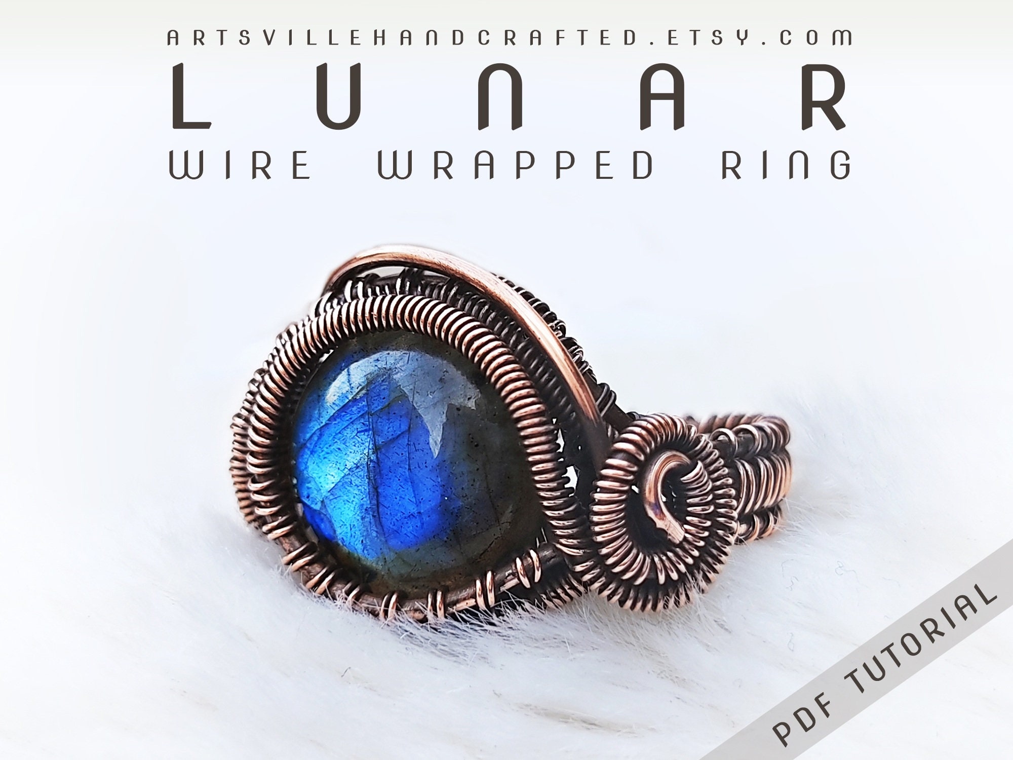 il_fullxfull.3674305480_lb22.jpg Wire wrapping for beginners: PDF tutorial for creating wire jewelry ring - Instant download
