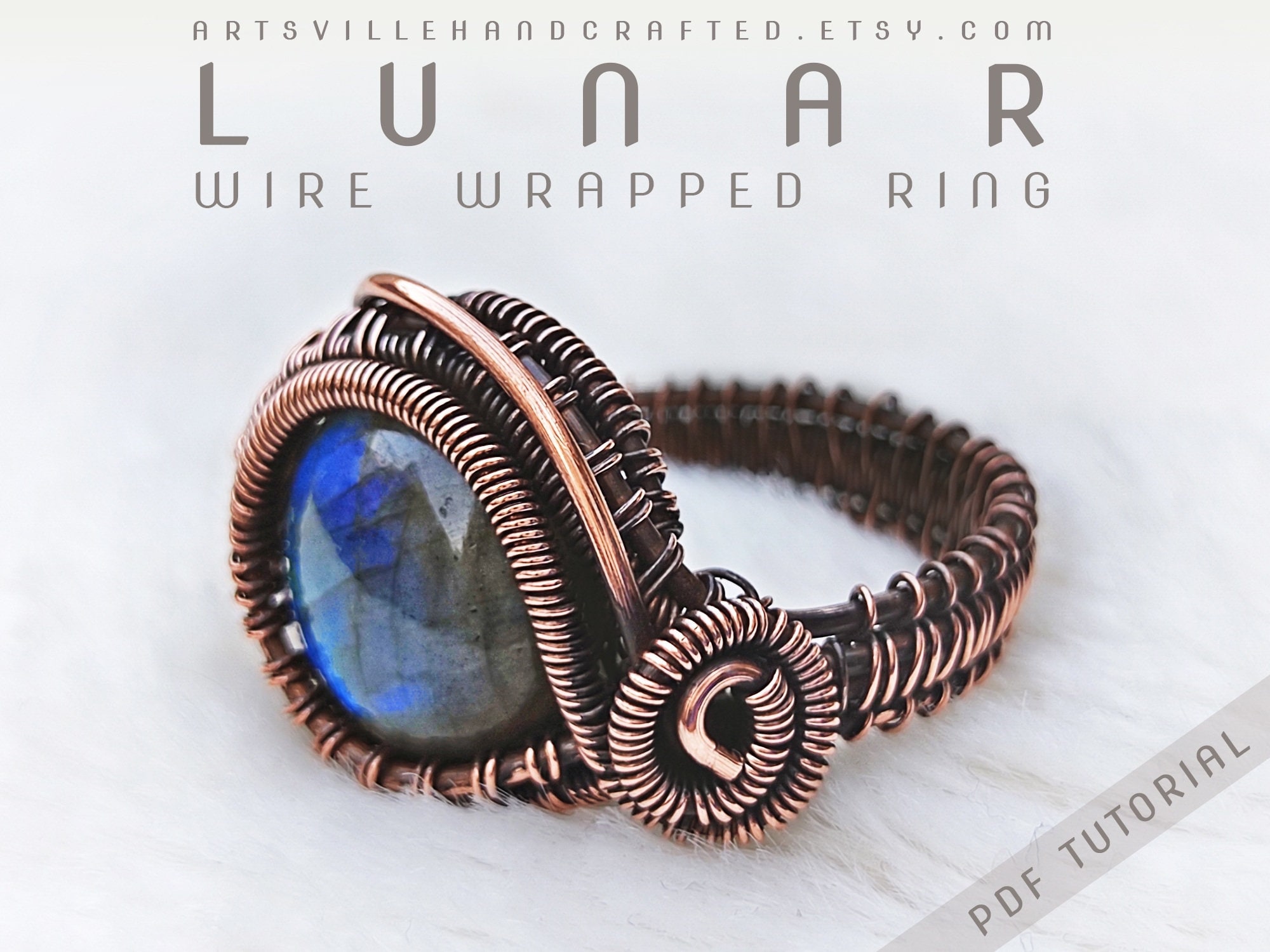 il_fullxfull.3721903833_oedv.jpg Jewelry making for beginners, Wire wrap pendant PDF tutorial with step-by-step instructions, Instant download by ArtsvilleHandcrafted