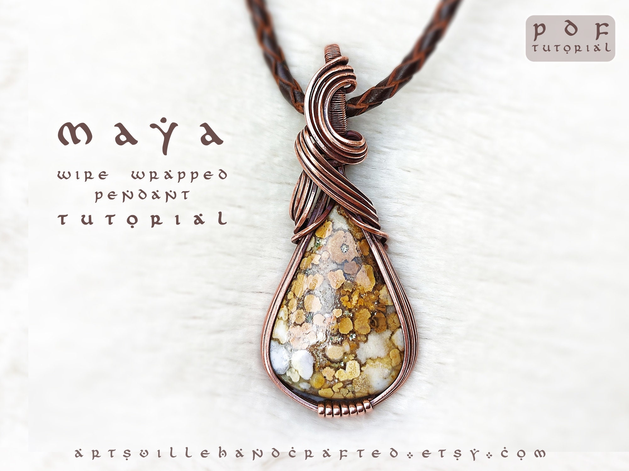 il_fullxfull.4166638200_hclo.jpg Step-by-step wire wrap pendant tutorial for beginners, PDF download by ArtsvilleHandcrafted