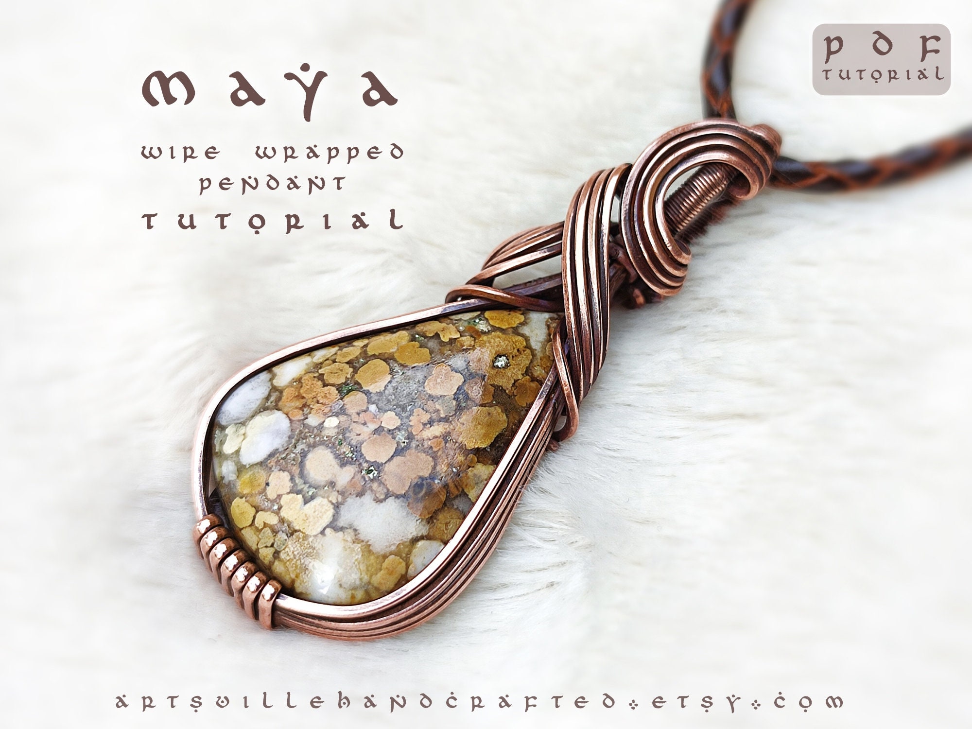 il_fullxfull.4214300973_bmo0.jpg Learn wire wrap jewelry making with PDF tutorial instant download step by step instruction by artsvillehandcrafted