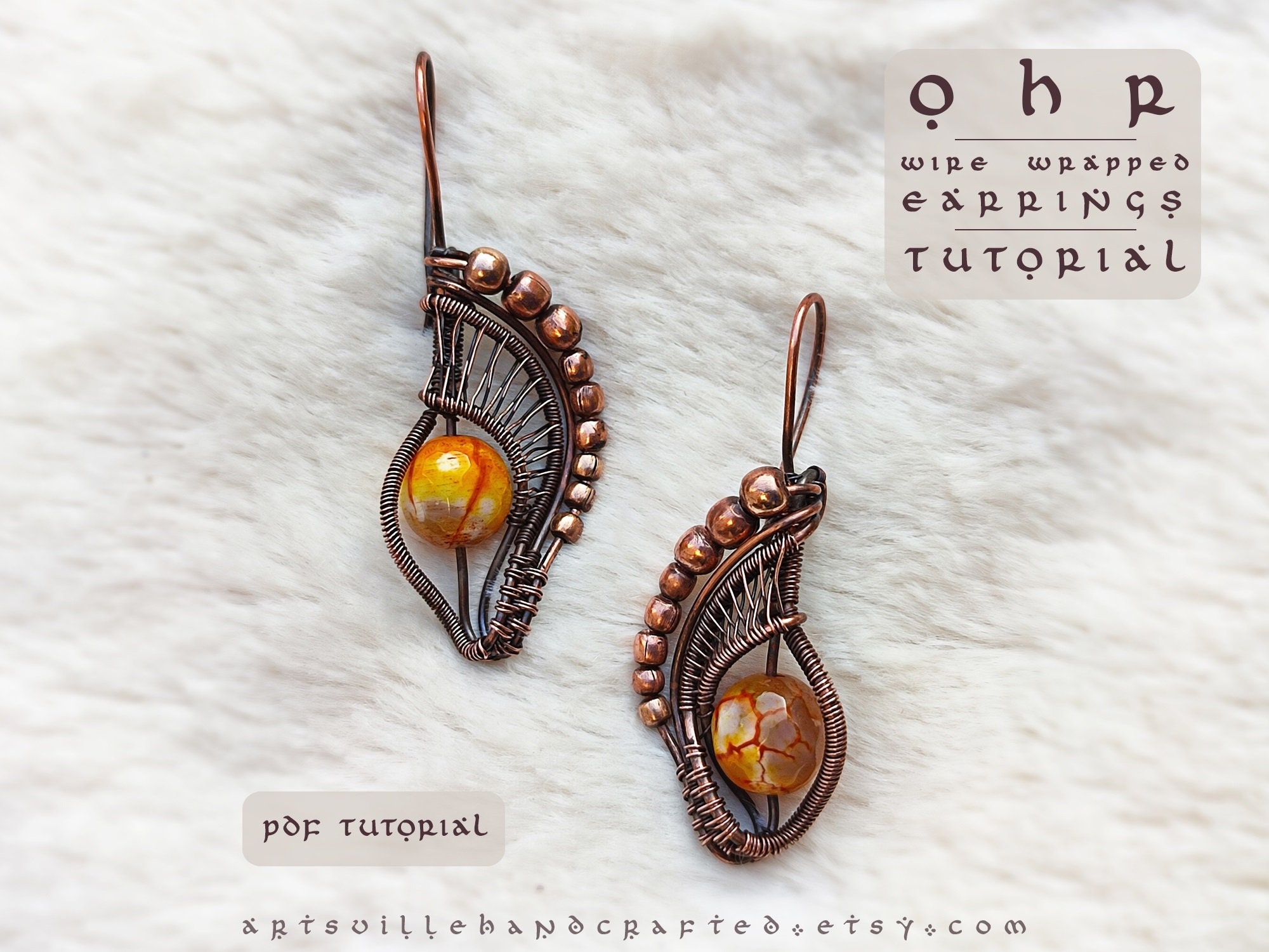 il_fullxfull.4803739369_fwa3.jpg Earing Wire jewelry making for beginners, PDF tutorial, ArtsvilleHandcrafted