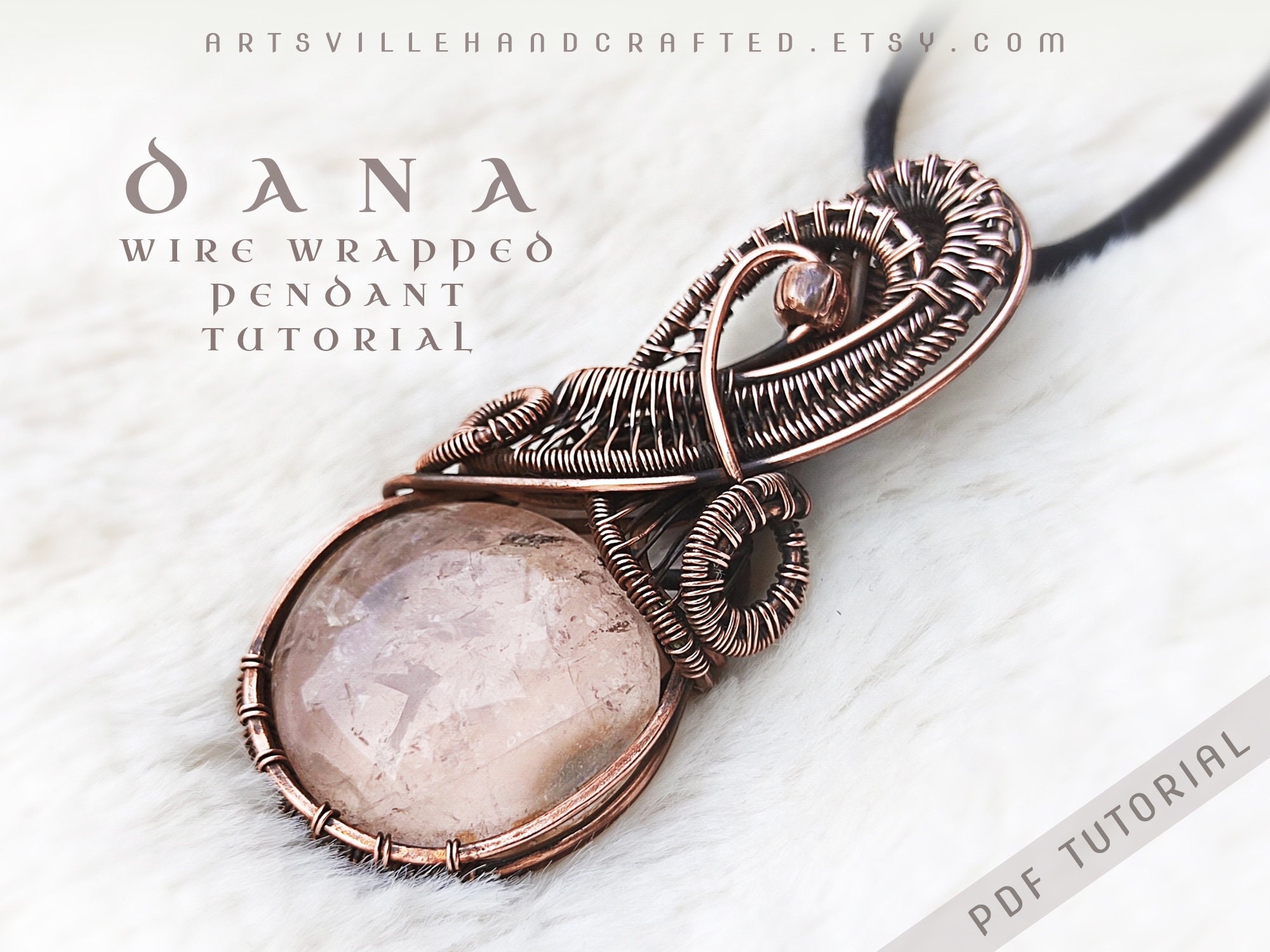 il_fullxfull.5799772330_mgxo.jpg Learn wire jewelry techniques, Wire wrapping, Step-by-step wire wrapping, PDF tutorial beginner wire wrapping tutorial, Instant PDF download, ArtsvilleHandcrafted