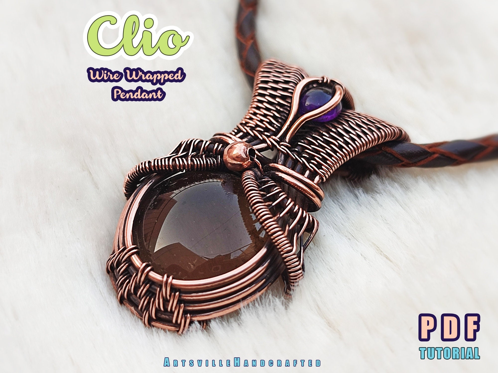 il_fullxfull.5847844403_1ha0.jpg Step-by-step wire wrapping guide, Create wire jewelry, PDF tutorial download, wire wrap